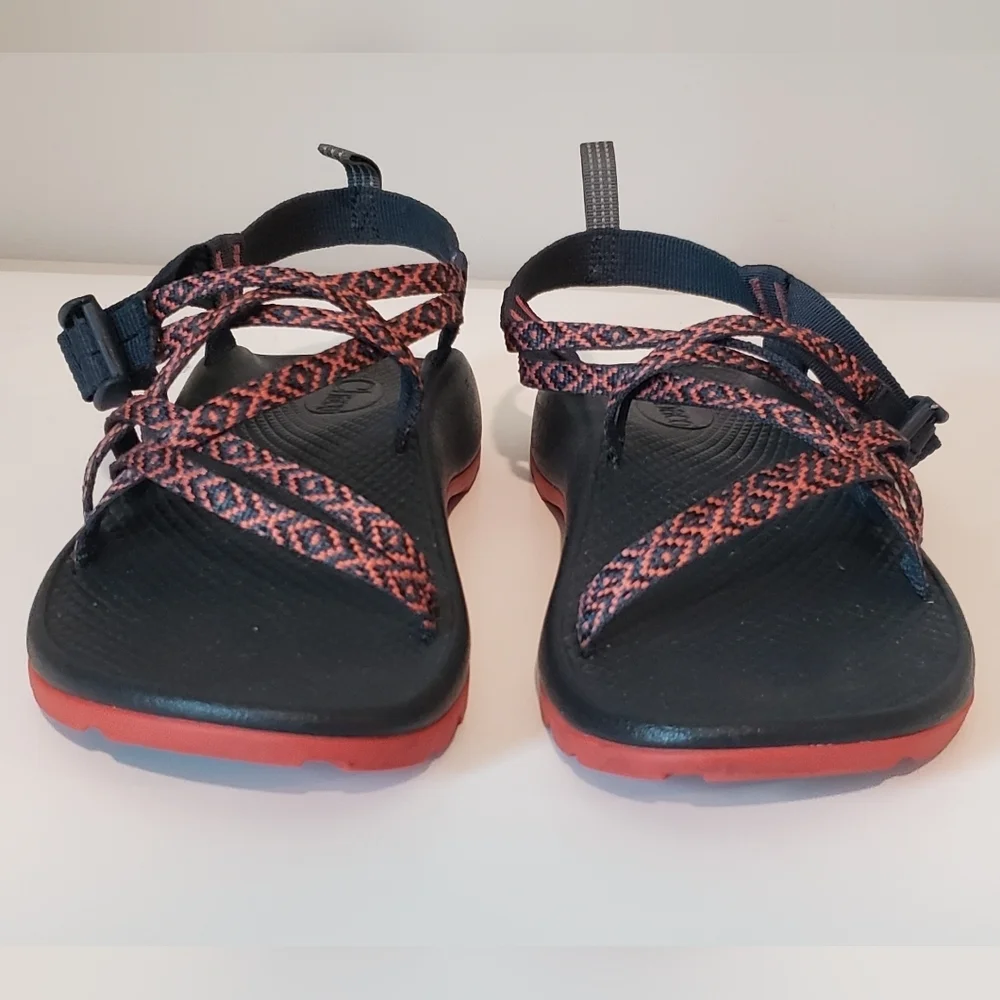 Chaco ZX1 Ecotread Padded Eclipse Sandals Girls Size 6 Kids JR Orange Black
